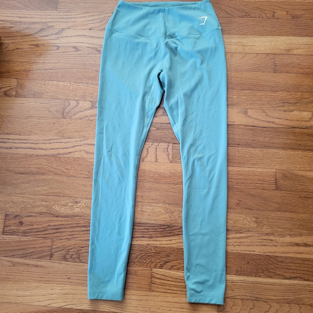 Gymshark Teal Green Leggings Seafoam Size Small Activewear‎ Athletic Yoga Gym